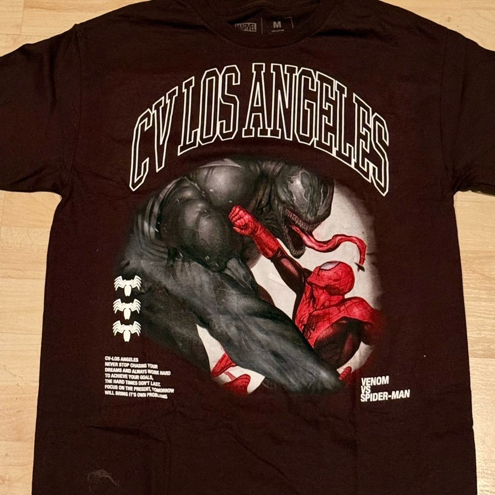 CV Los Angeles Venom vs Spider-Man Black Tee